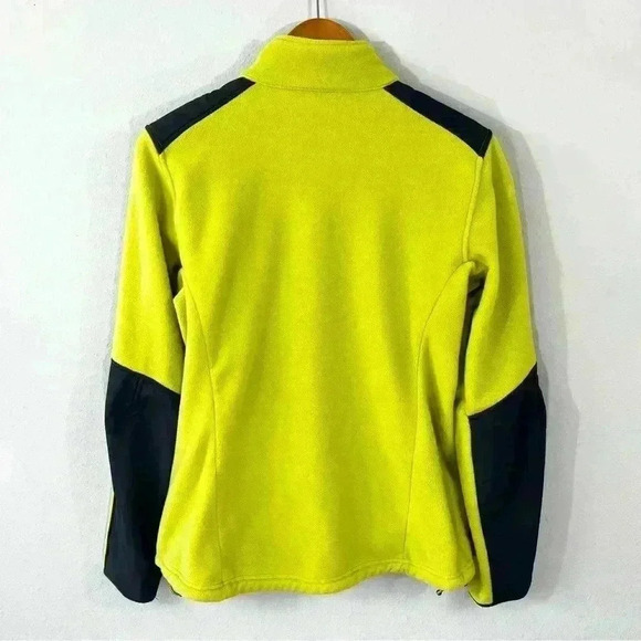 L.L. Bean lime green polartec fleece zip up jacket - Picture 3 of 3